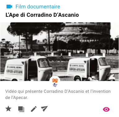 Film documentaire L'Ape di Corradino D'Ascanio